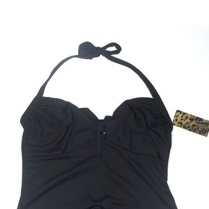 Carol Wior Sleek Black 2 piece Swimsuit